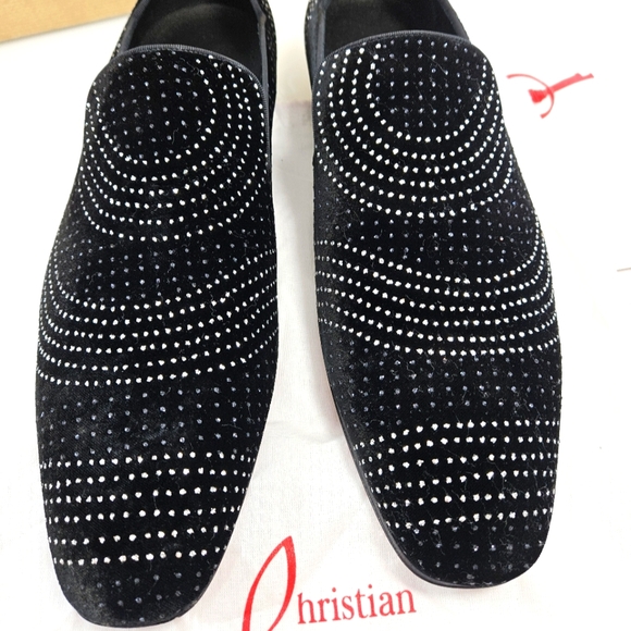 NEW! Christian Louboutin Dandy Chick Velvet Black Loafers Size 12.5/45.5 main image 13